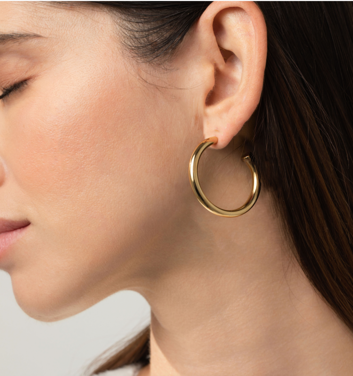 Gigi Round Hoops - 35mm