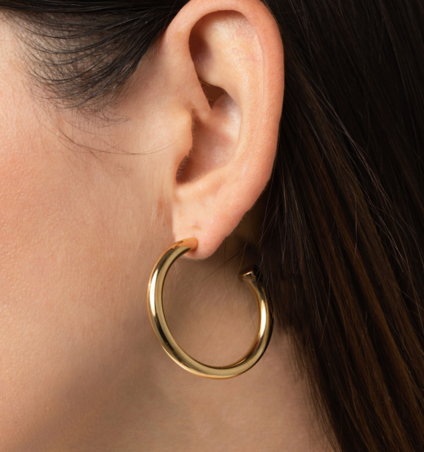 Gigi Round Hoops - 35mm