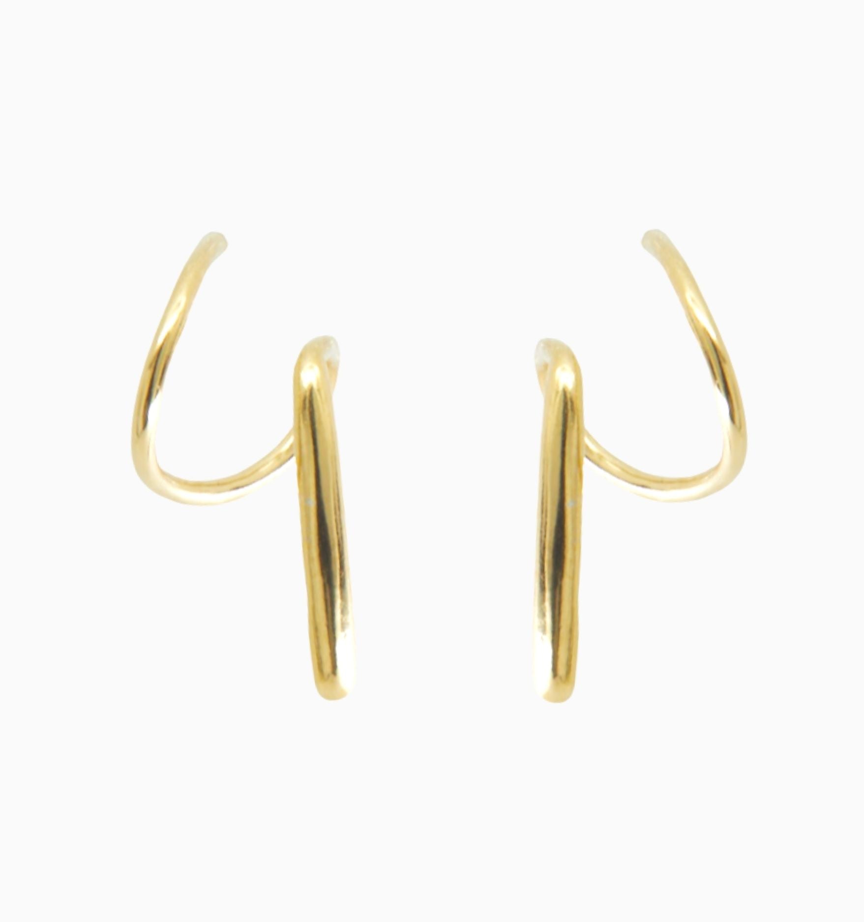 Double Hoops Earrings - Illusion Earrings