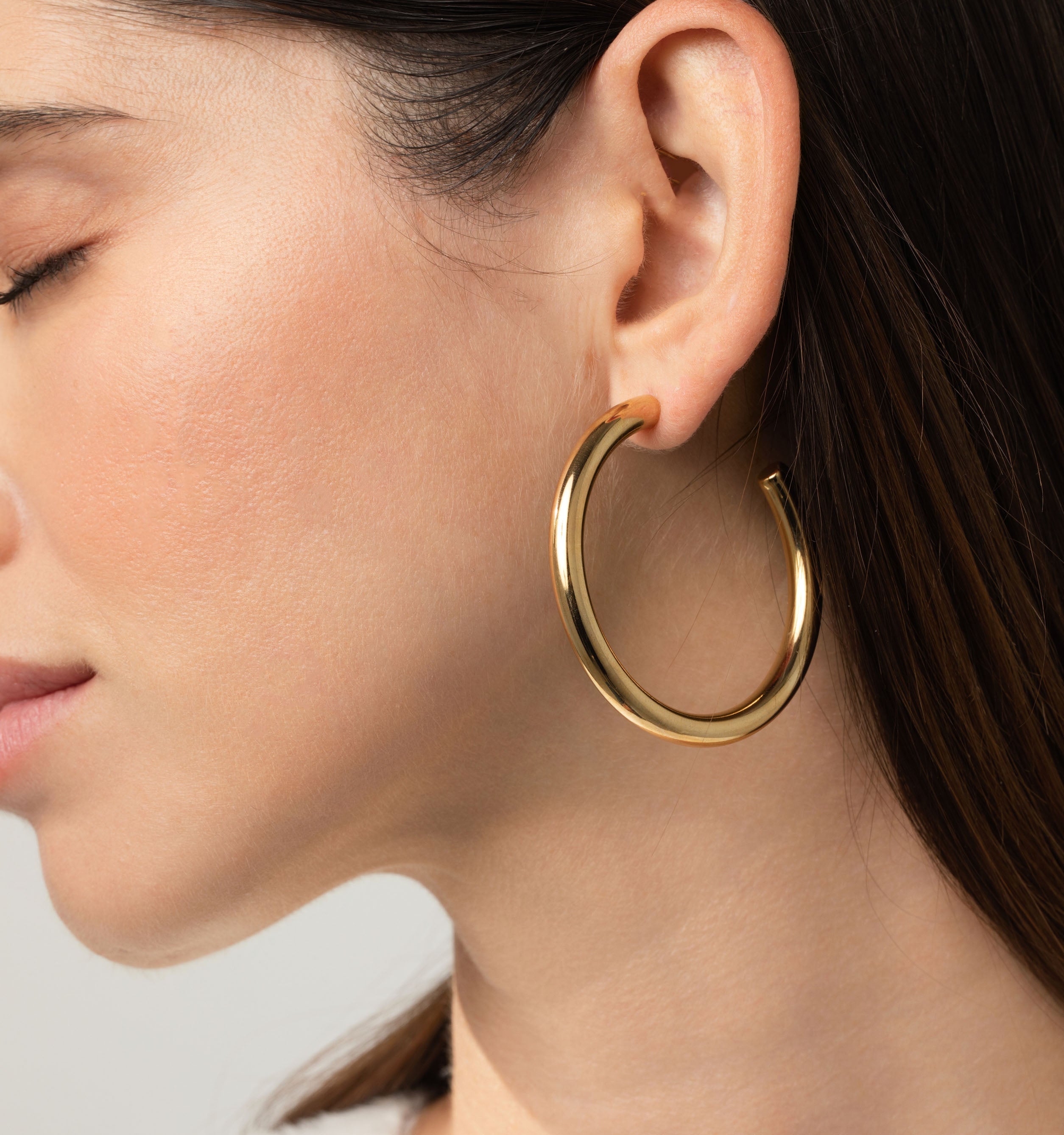 Gigi Round Hoops - 50mm
