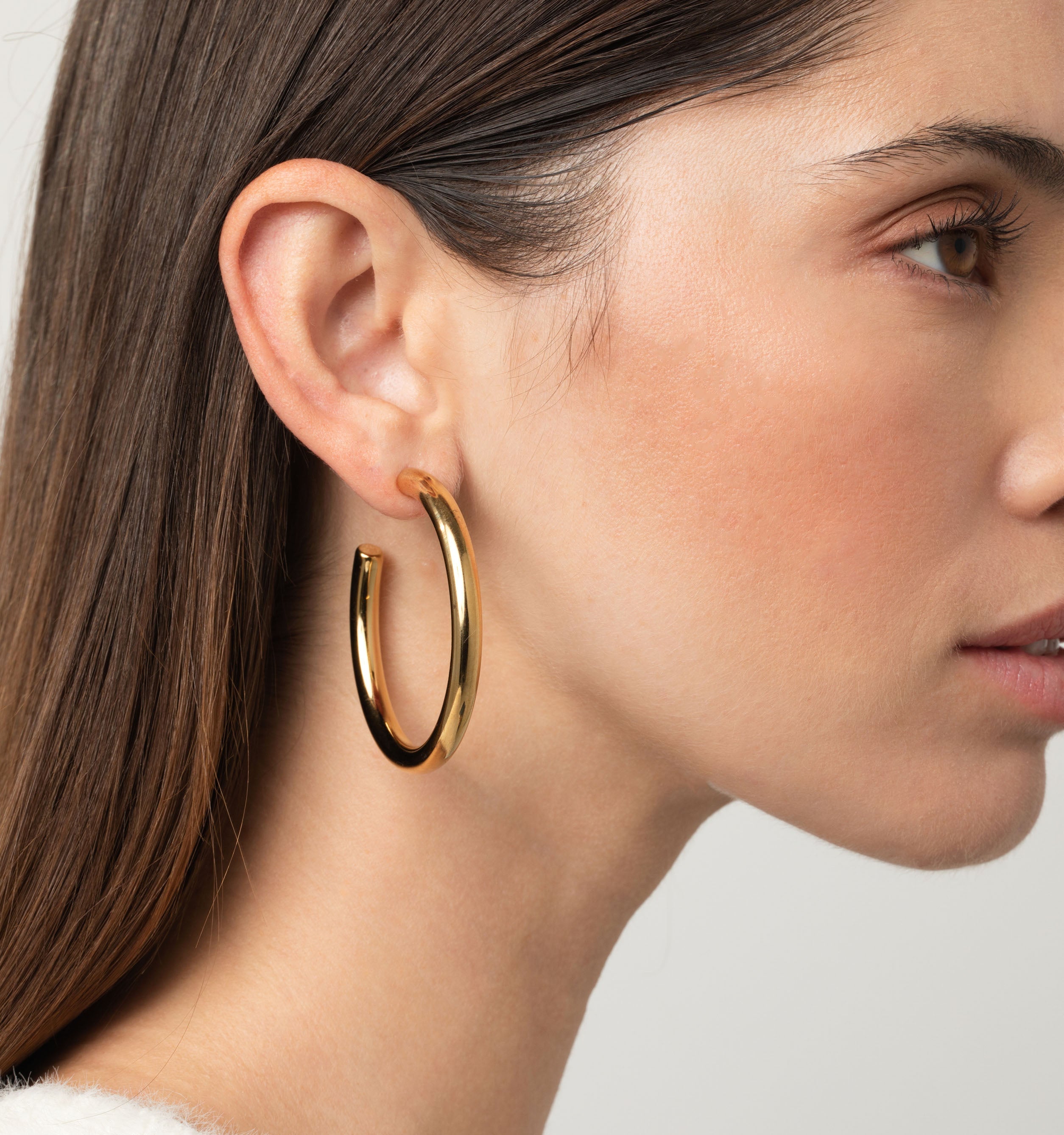 Gigi Round Hoops - 50mm