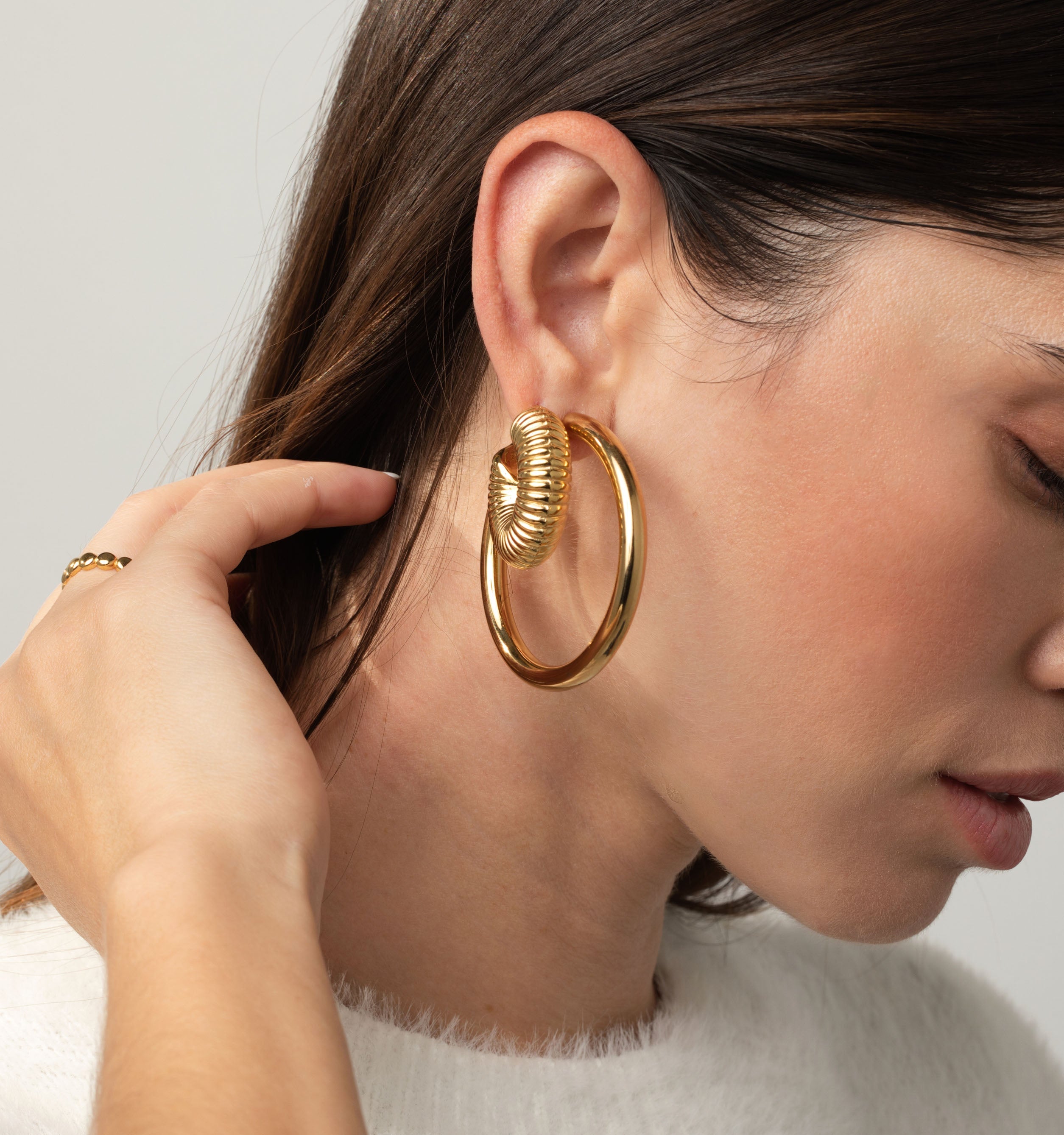 Gigi Round Hoops - 50mm