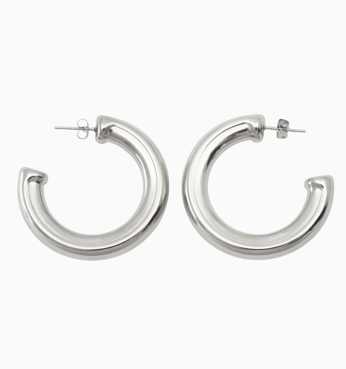 Gigi Round Hoops - 35mm