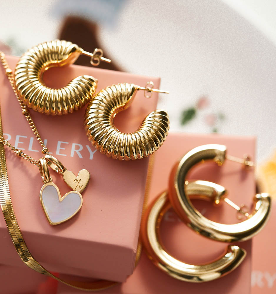 Gigi Round Hoops - 35mm