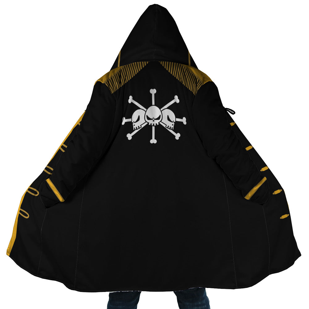 Blackbeard One Piece Pirates Hooded Cloak Coat