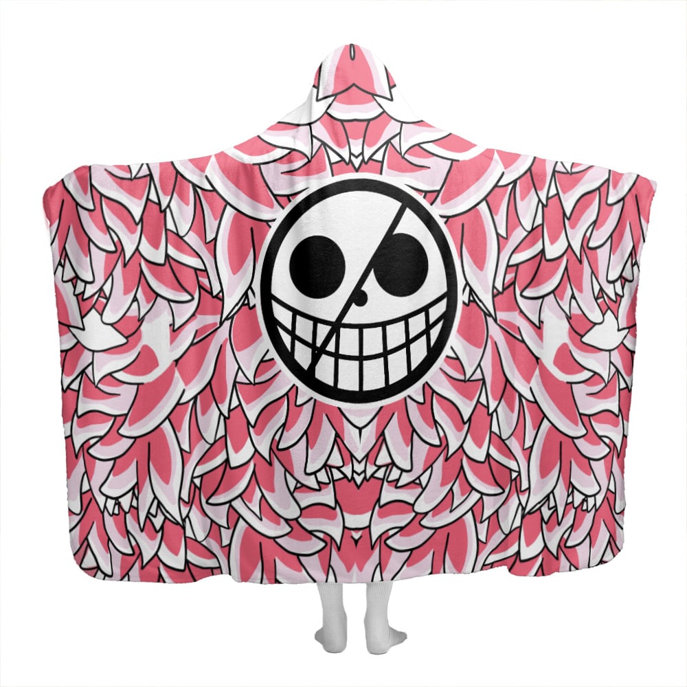 Doflamingo One Piece Pirates Hooded Blanket