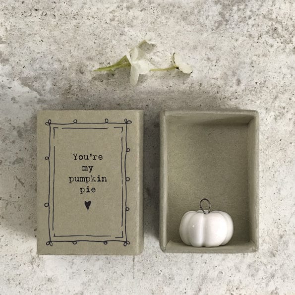 East of India Matchbox Pumpkin