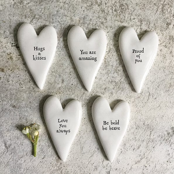 East of India Tiny Heart Token - Love You Always
