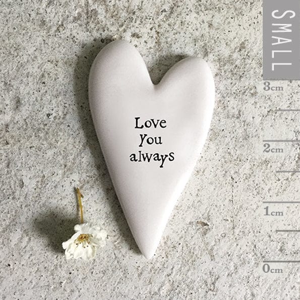 East of India Tiny Heart Token - Love You Always