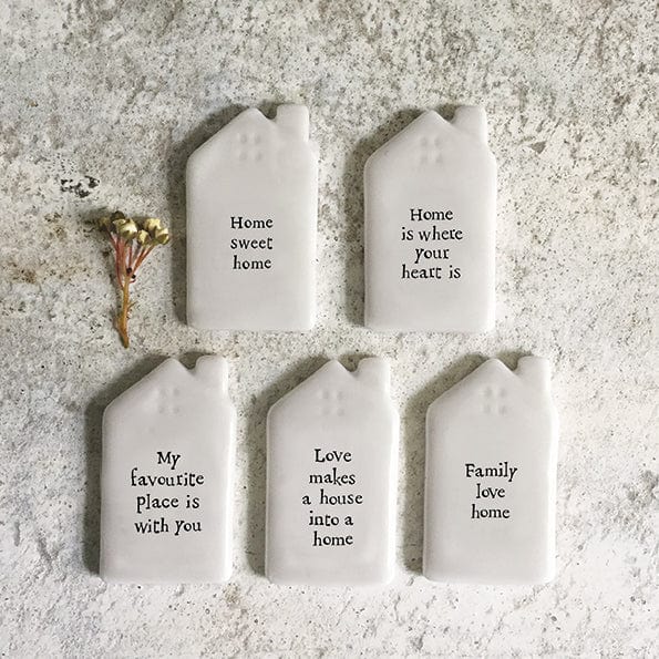 East of India Tiny House Token - Home Is Where Your Heart Is