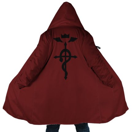 Edward Elric Fullmetal Alchemist Hooded Cloak Coat