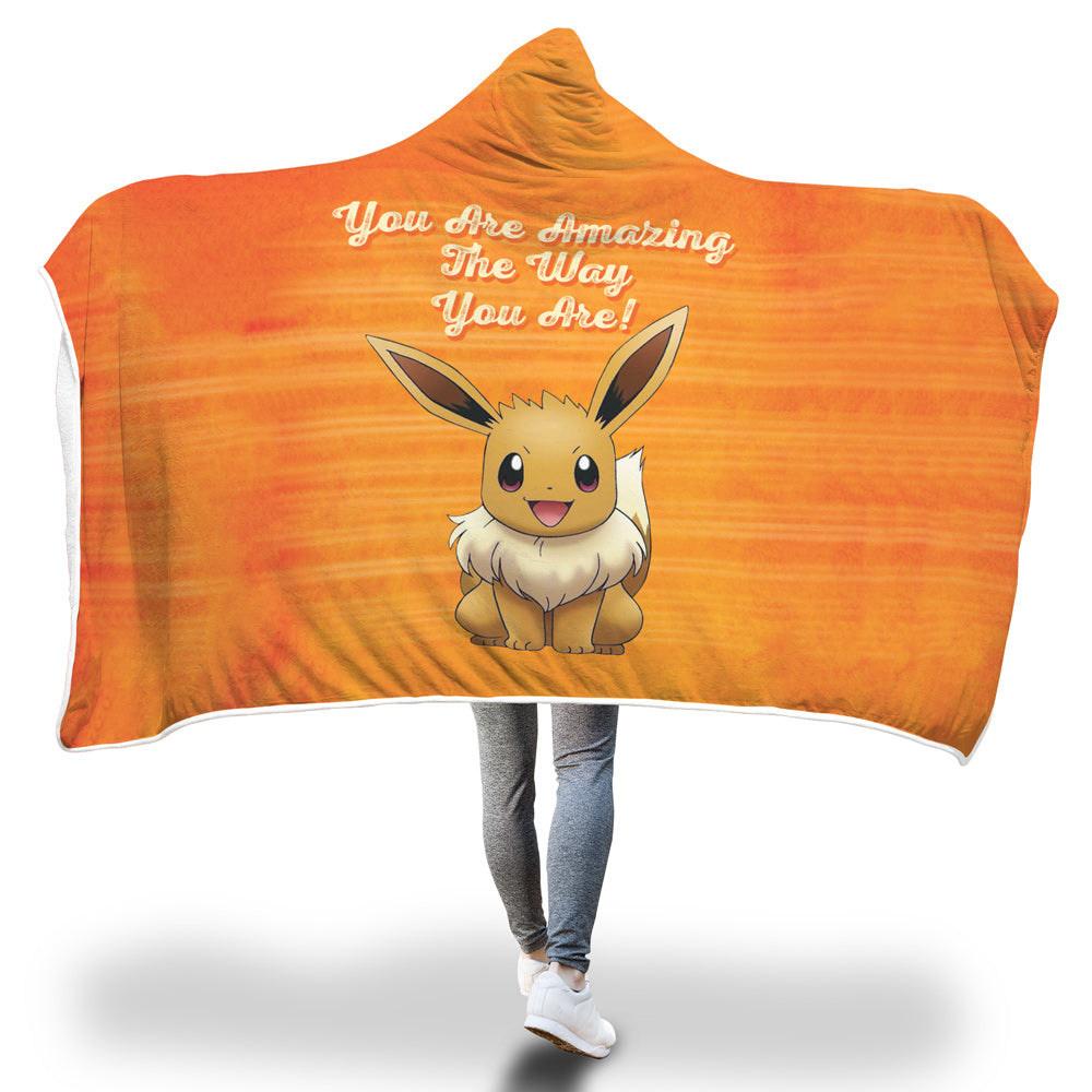 Eevee Amazing Pokemon Hooded Blanket