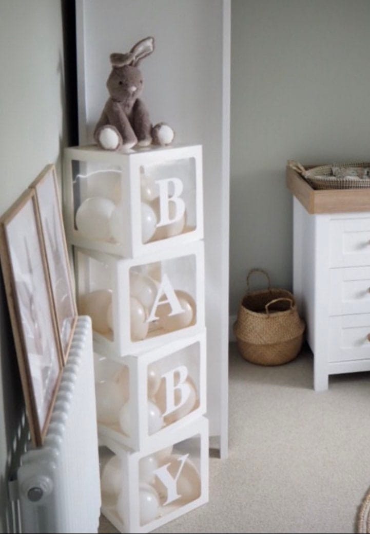 Eucalyptus Sage Green Baby Shower Blocks