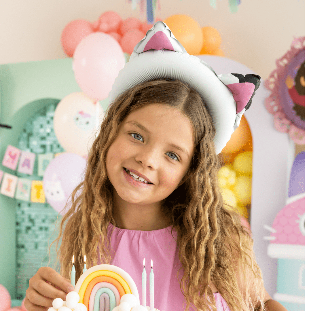 Gabby Cat Ears Foil Balloon x 6