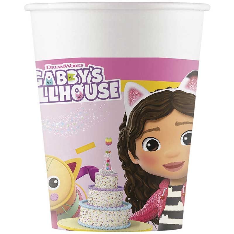 Gabby's Dollhouse Party Cups x 8