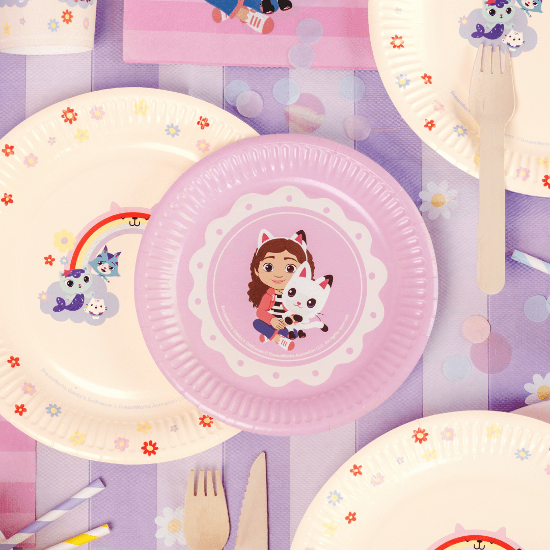 Gabby’s Dollhouse Small Pink Paper Plates x 6