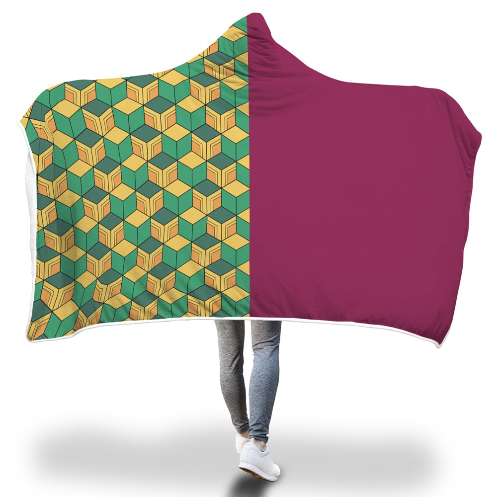 Giyu Tomioka Demon Slayer Hooded Blanket
