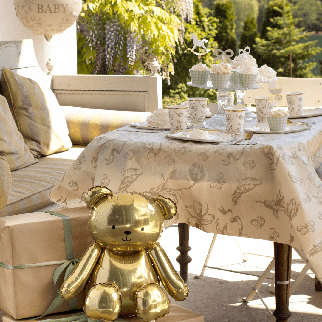 Gold Bear Foil Balloon