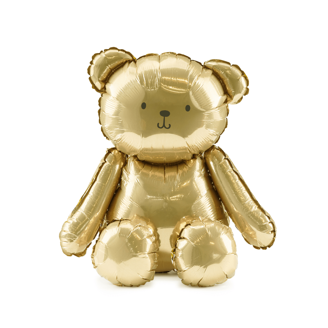 Gold Bear Foil Balloon