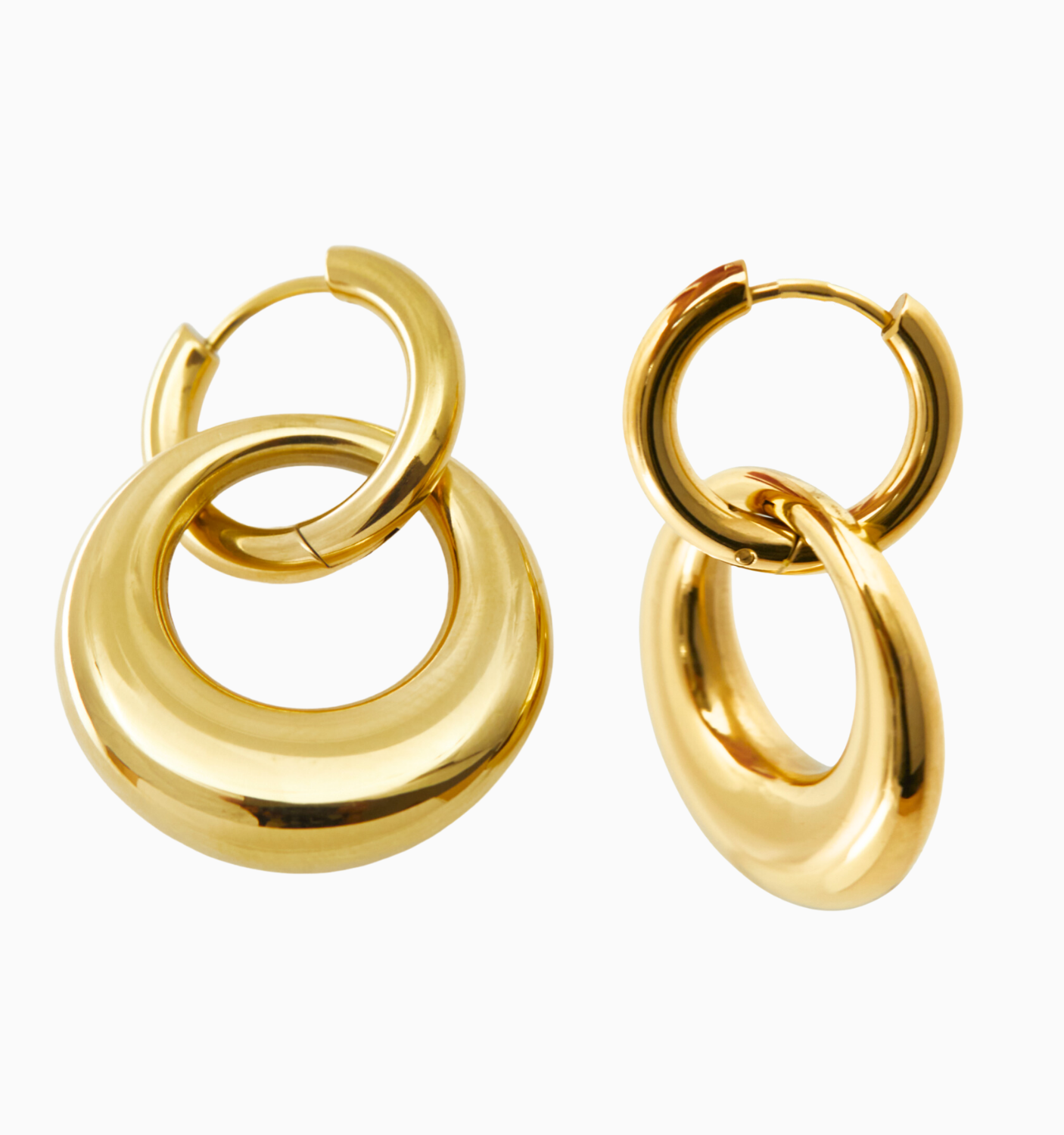 Lily Circle Hoops Earrings