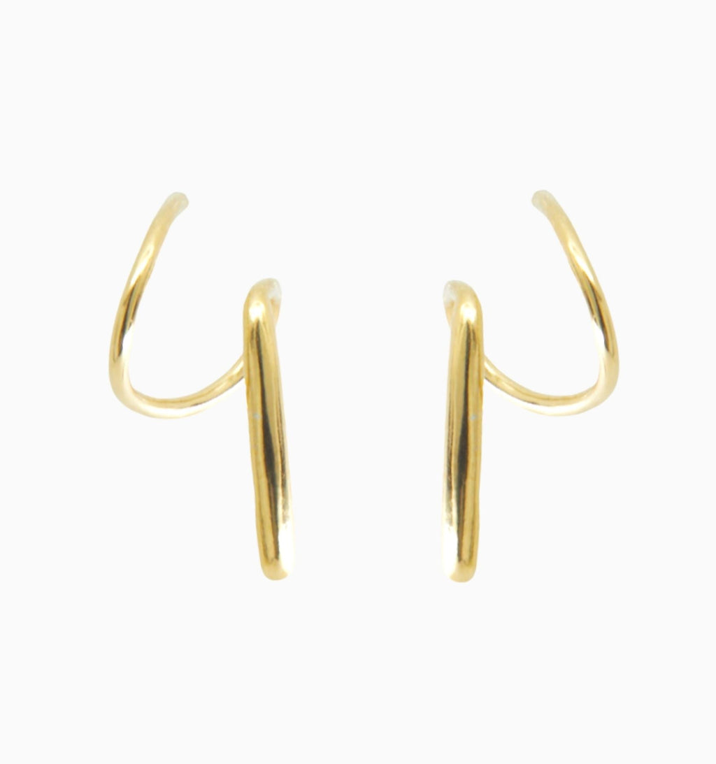 Double Hoops Earrings - Illusion Earrings