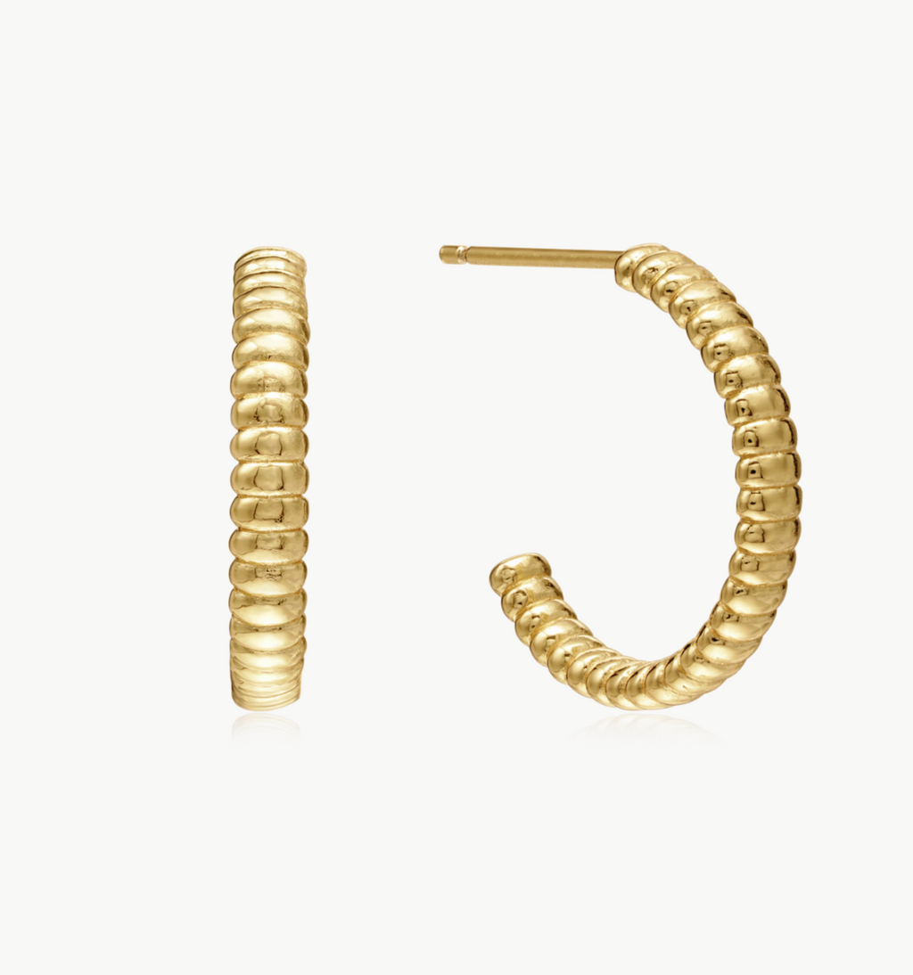 Textured Hoop Earrings