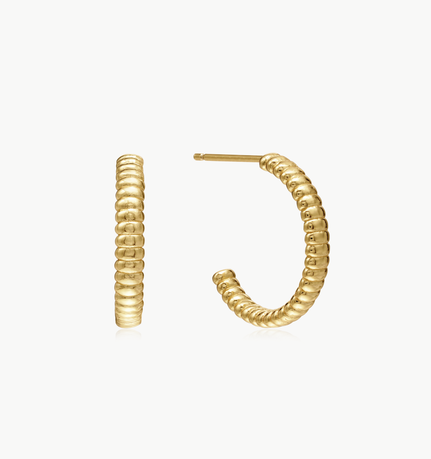 Textured Hoop Earrings