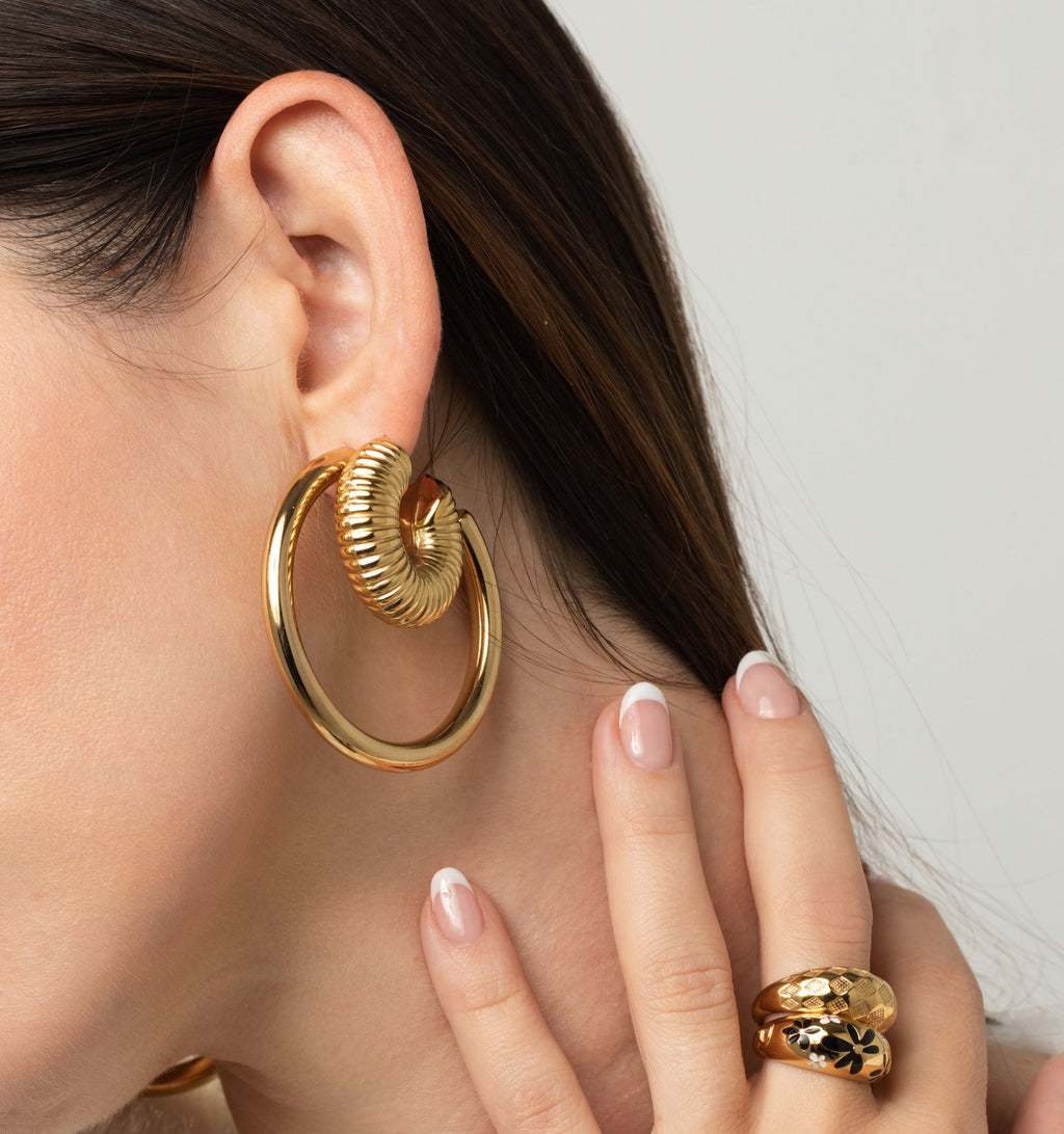 Gigi Round Hoops - 50mm