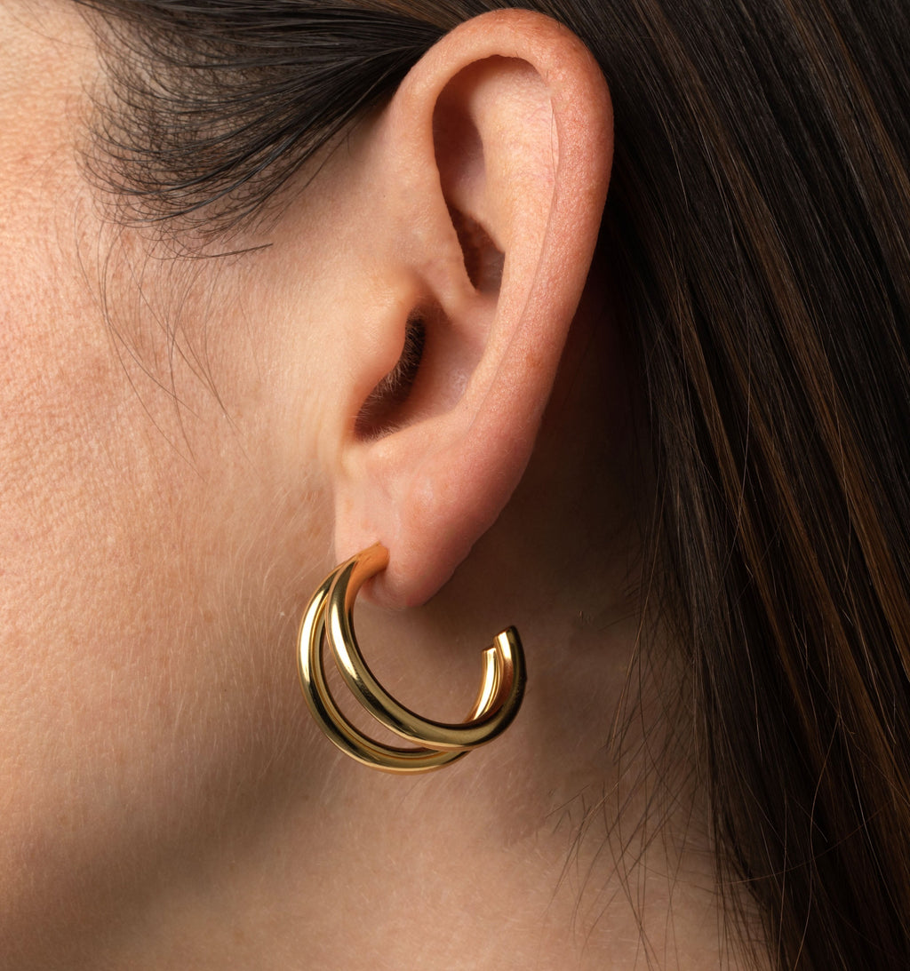 Harper Double Hoop Earrings
