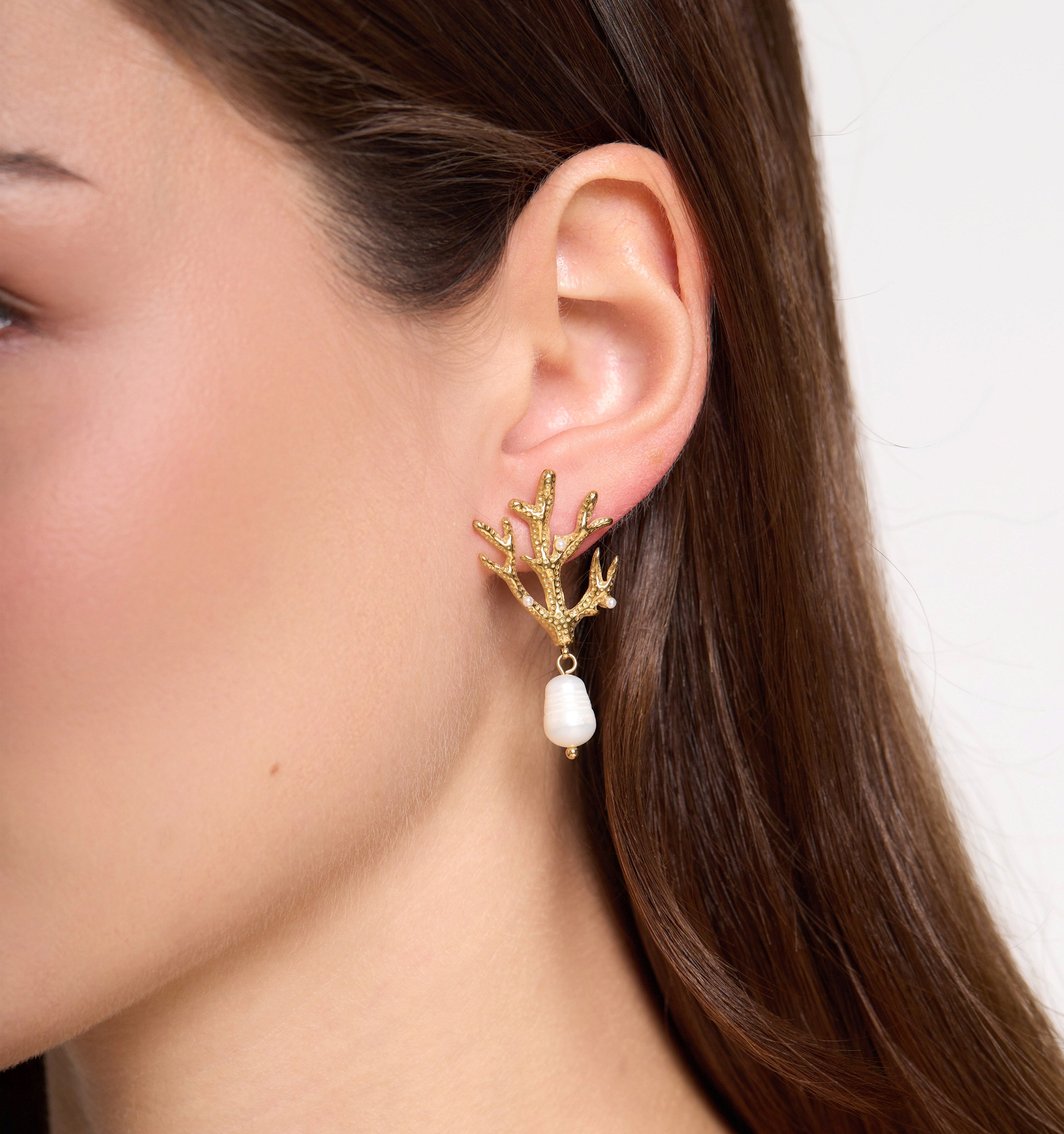 Island Coral Earrings