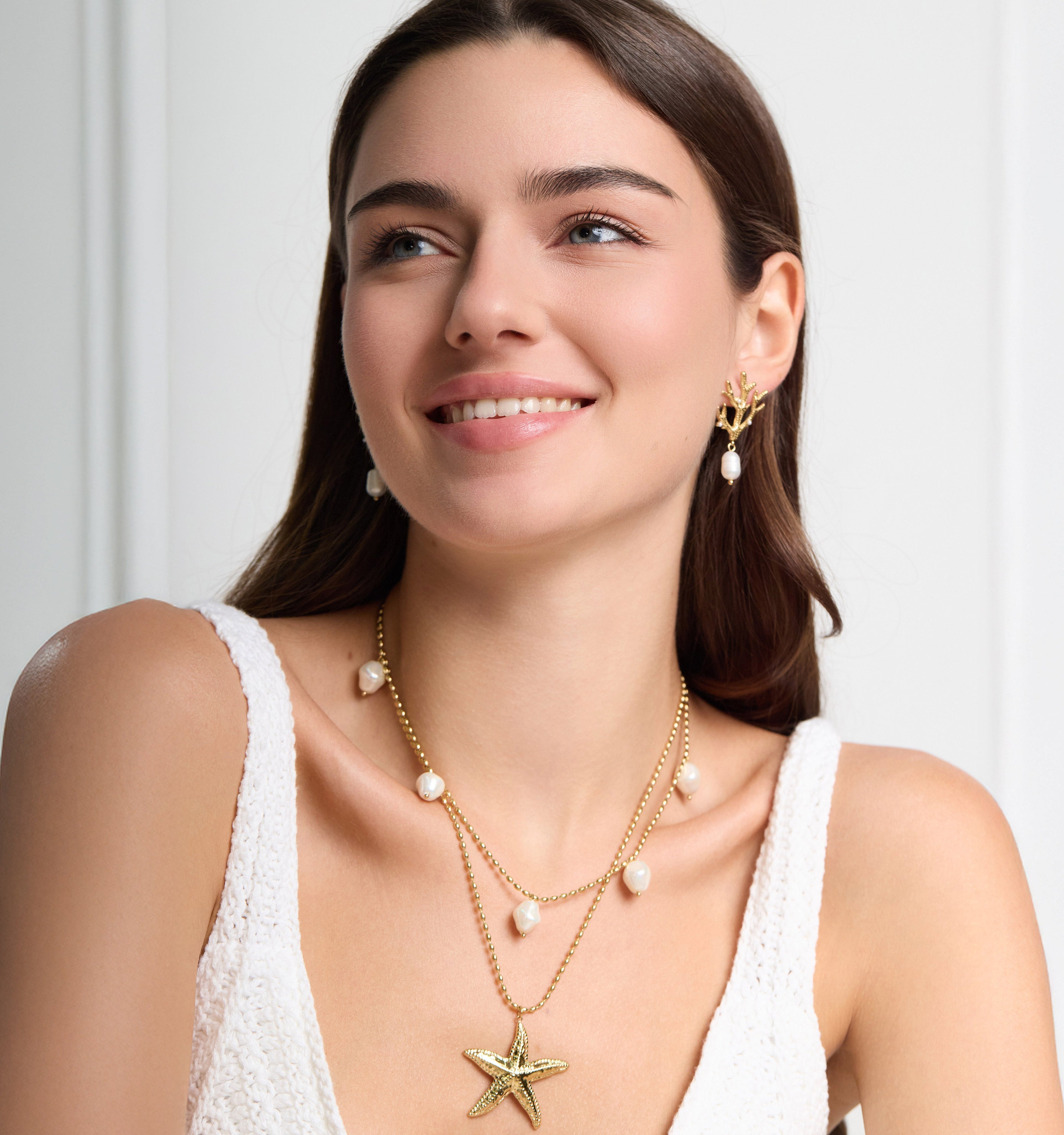Island Coral Earrings
