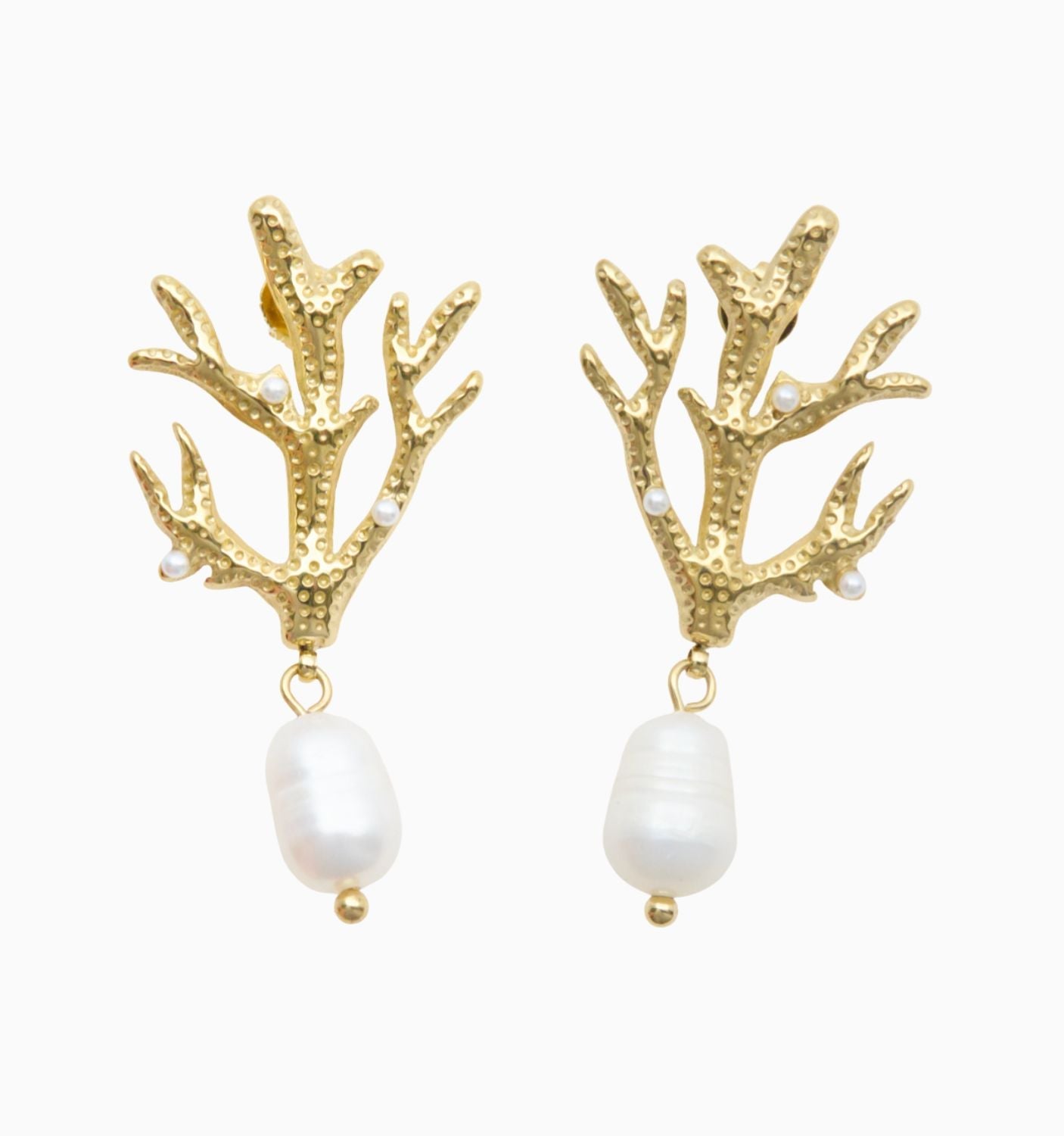 Island Coral Earrings
