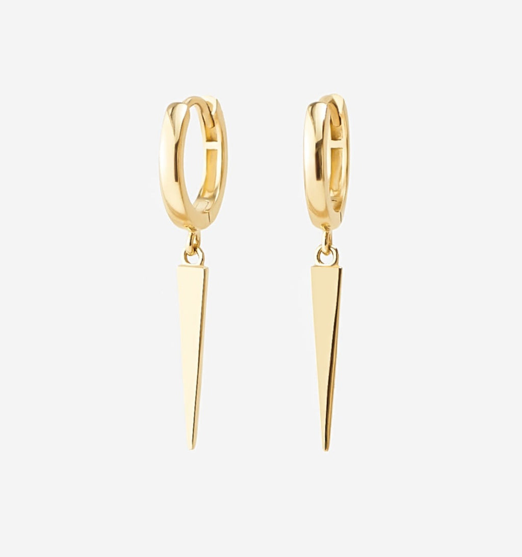 Spike Huggie Earrings