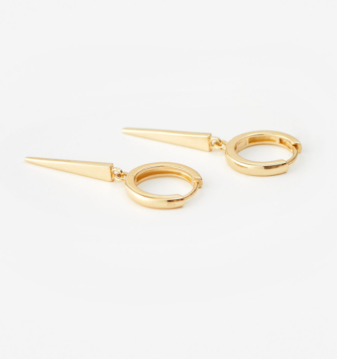 Spike Huggie Earrings