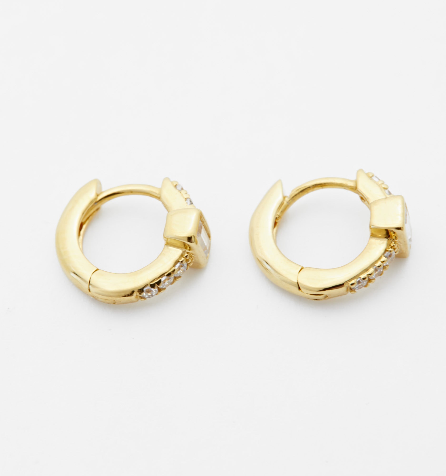 Baguette Hoop Earrings