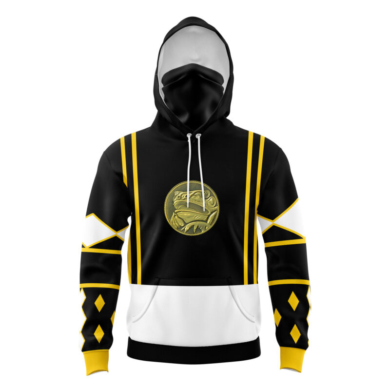 Hoodie Black Ranger v2 Power Rangers Ninjetti Masked - L