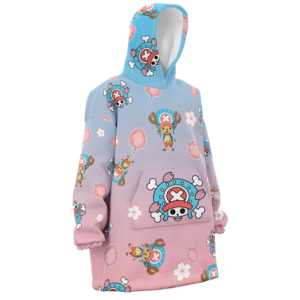Hoodie Chopper Pattern One Piece Pirates Oversized Blanket