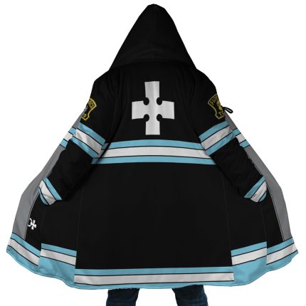 Company 8 Fire Force Hooded Cloak Coat