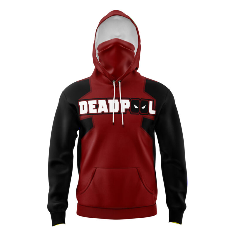 Hoodie Deadpool Marvel Comics Masked - L