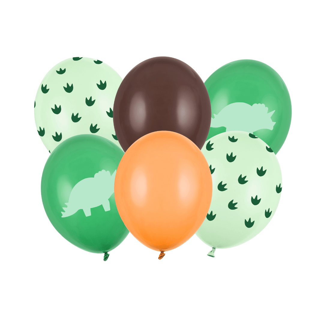 Dinosaur Latex Balloons x 6
