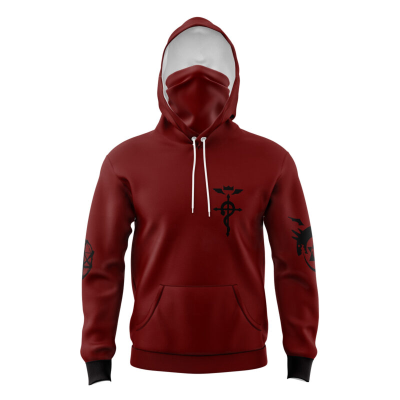 Hoodie Edward Elric Fullmetal Alchemist Masked - L