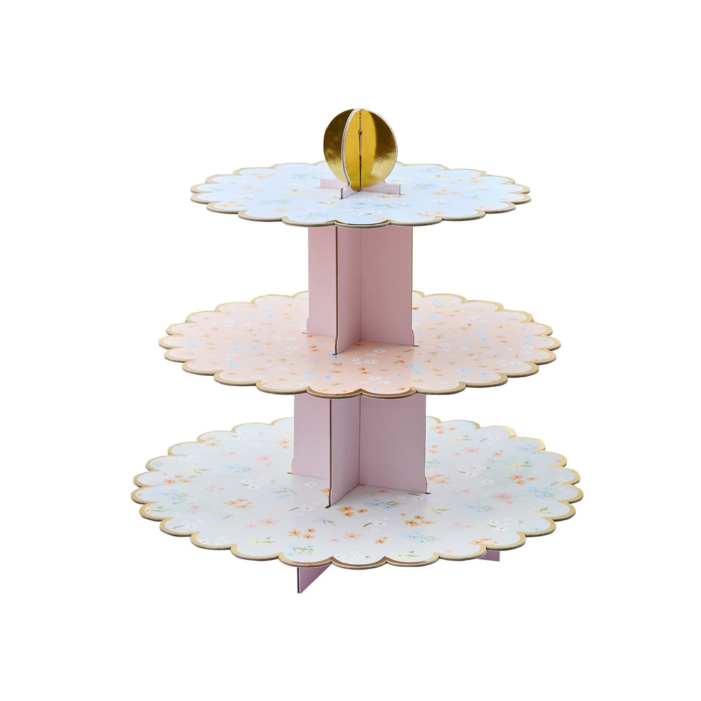 Floral Tea Party Cake Stand