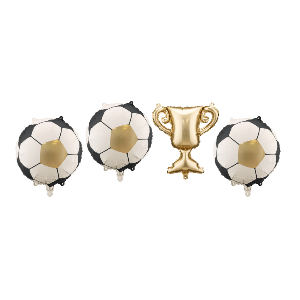 Football & Trophy Garland Foil Balloons - Pack of 4