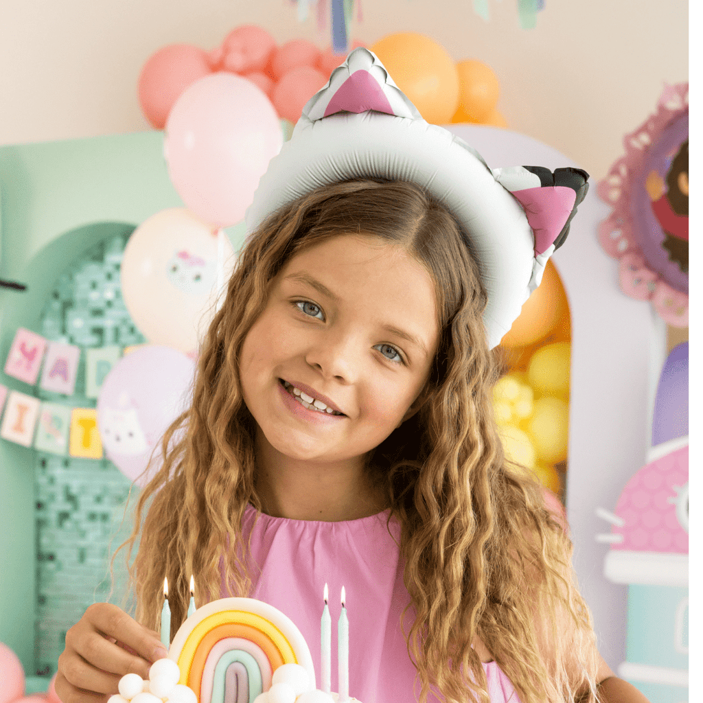 Gabby Cat Ears Foil Balloon x 6