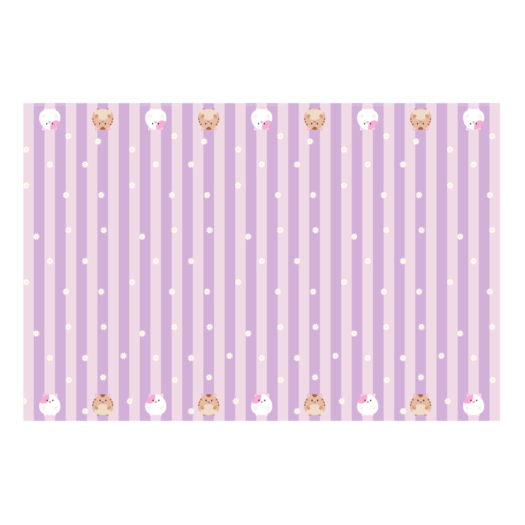 Gabby's Dollhouse Purple Paper Tablecover
