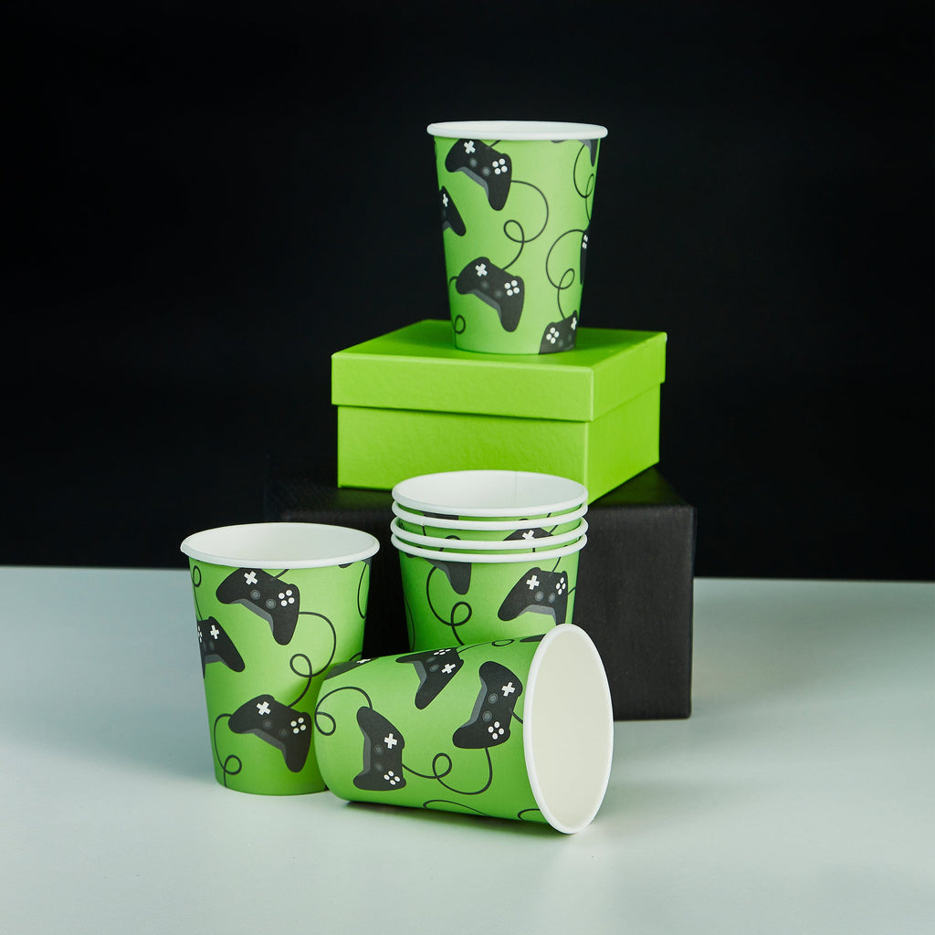 Game Controller Paper Cups - Pack of 8