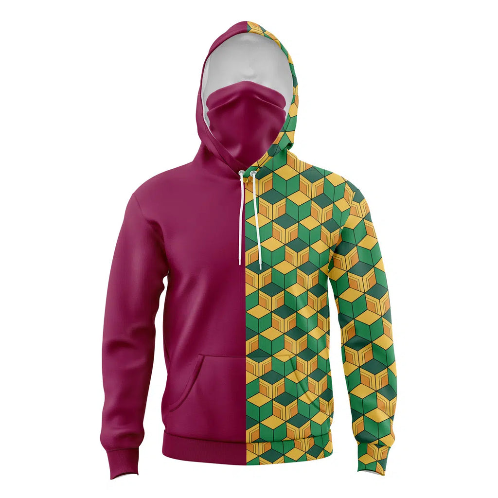 Giyu Tomioka Demon Slayer Masked Hoodie - 6XL
