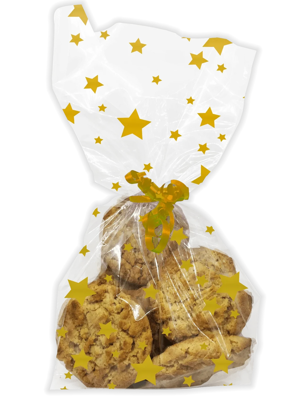 Gold Stars Cello Party Bags - Pack of 20