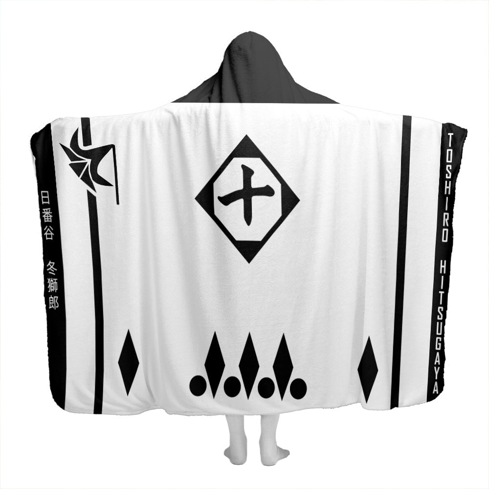Gotei 13 10th Division Captain Toshiro Hitsugaya Bleach Hooded Blanket