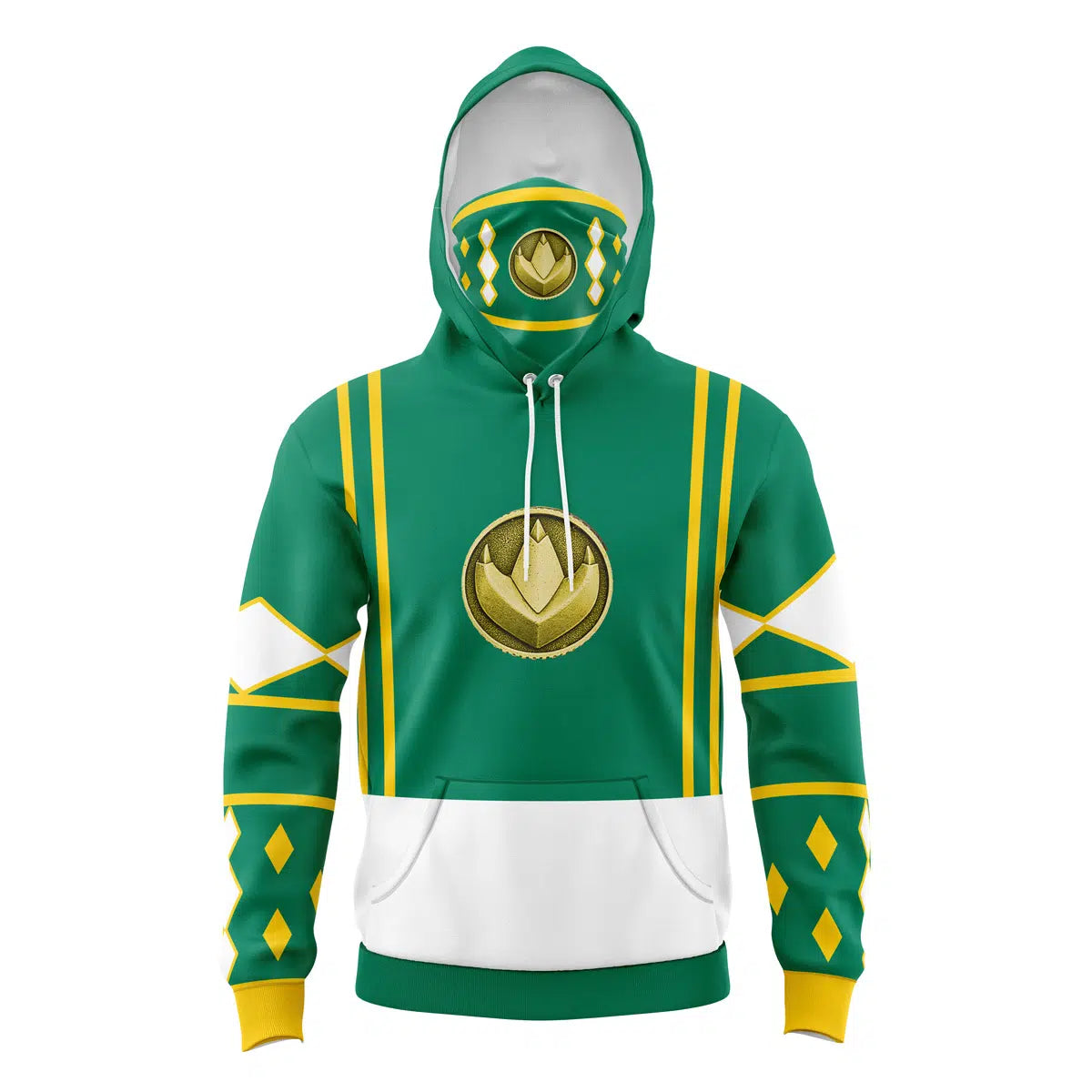 Green Ranger Power Rangers Masked Hoodie